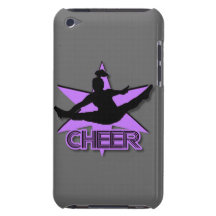Cheerleader in purple iPod Case-Mate cases