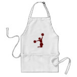 Cheerleader In Silhouette Cook Chefs Apron