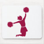 Cheerleader In Silhouette Mousepad