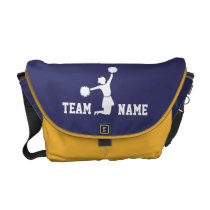 Cheerleader in Silhouette Team Messenger Bag messenger bags