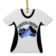 Cheerleader Jersey Photo Keepsake Ornament