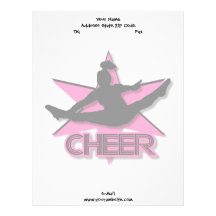 Cheerleader Letterhead Design