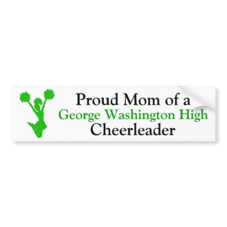Cheerleader Mom Bumper Sticker