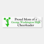 Cheerleader Mom Bumper Sticker Cheerleader Mom Bumper Sticker