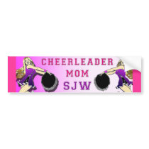 Cheerleader Mom SJW bumper stickers