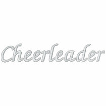 Cheerleader (on front)-Sweatshirt Jacket embroidered shirts by pammys Cheerleader (on front)-Sweatshirt Jacket embroidered shirts