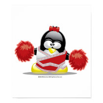 Cheerleader Penguin posters