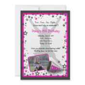 Cheerleader Photo Invitation