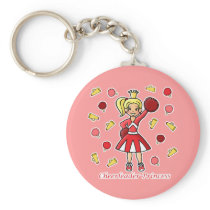 Cheerleader Princess Keychain