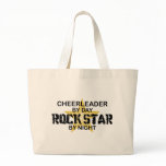 Cheerleader Rock Star by Night Tote Bag