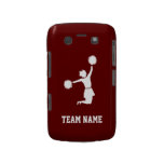 Cheerleader Silhouette Blackberry Bold Red Blackberry Bold Cases