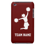 Cheerleader Silhouette CaseMate iPod Case Red Barely There Ipod Covers