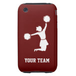 Cheerleader Silhouette On iPhone 3G/3GS Tough Case Tough Iphone 3 Cover