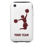 Cheerleader Silhouette On iPhone 3G/3GS Tough Case Tough Iphone 3 Case