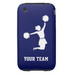 Cheerleader Silhouette On iPhone 3G/3GS Tough Case Tough Iphone 3 Cover