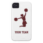 Cheerleader Silhouette On iPhone 4/4S Barely There Iphone 4 Cover