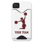 Cheerleader Silhouette On iPhone 4/4S ID Case-Mate Id Iphone 4 Case