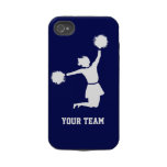 Cheerleader Silhouette On iPhone 4/4S Tough Iphone 4 Tough Cases