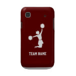 Cheerleader Silhouette On Samsung Galaxy Red Samsung Galaxy Covers