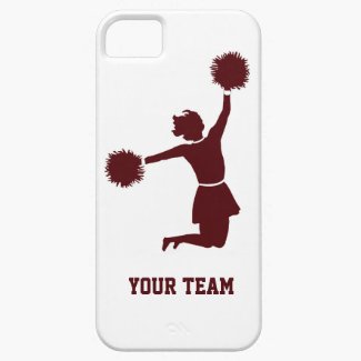 Cheerleader Silhouette On iPhone 5 Case - Red