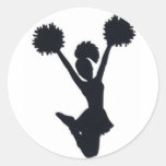 Cheerleader silhouette sticker