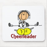 Cheerleader Stick Figure Mouse Mat
