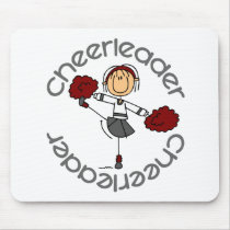Cheerleader Stick Figure mousepads