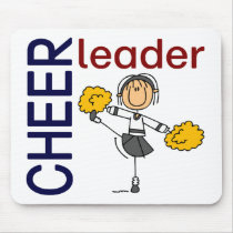 Cheerleader Stick Figure mousepads