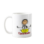 Cheerleader Stick Figure Mugs