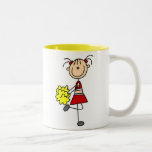 Cheerleader Stick Figure Mug