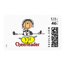 Cheerleader Stick Figure postage