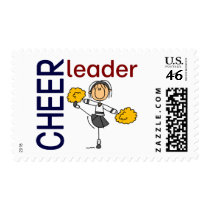 Cheerleader Stick Figure postage