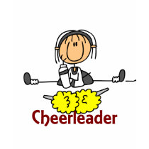 Cheerleader Stick Figure t-shirts by stickfiguretown Cheerleader Stick Figure t-shirts