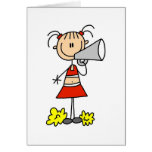 Cheerleader with Megaphone  Greeting Card
