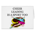 cheerleaders greeting card
