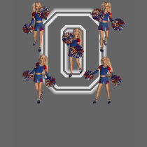 Cheerleaders for Obama, School Jersey Letter O t-shirts