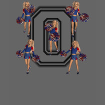 Cheerleaders for Obama, School Jersey Letter O t-shirts