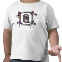 Cheerleaders for Obama, School Jersey Letter O t-shirts