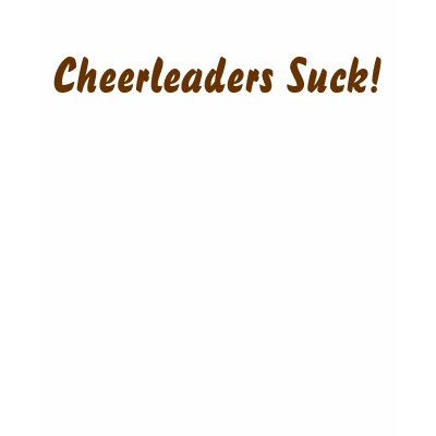 Cheerleaders Suck! Tanktop by heidyrobinson