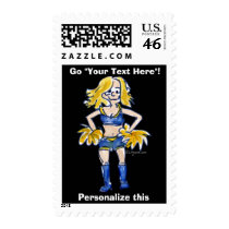 Cheerleading 3 Custom Postage Stamps by zooogle Cheerleading 3 Custom Postage Stamps
