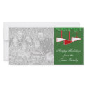 Cheerleading Christmas Photo Card photo cards