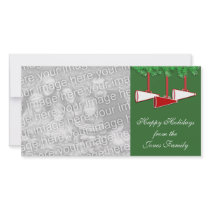 Cheerleading Christmas Photo Card photo cards