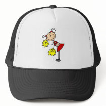 Cheerleading Girl Stick Figure Hat