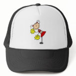 Cheerleading Girl Stick Figure Hat