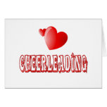 Cheerleading Hearts Greeting Cards