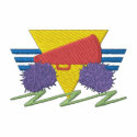 Cheerleading Logo embroidered shirts
