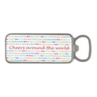 Cheers_Around The World_multi-language Magnetic Bottle Opener