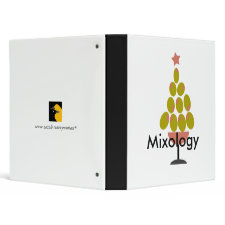 Cheers Binder: olives make a tree in a glass binder