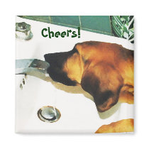 Cheers! Bloodhound magnet by patcallum Cheers! Bloodhound magnet