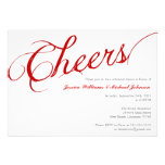 Cheers Dinner Party Personalized Invitations